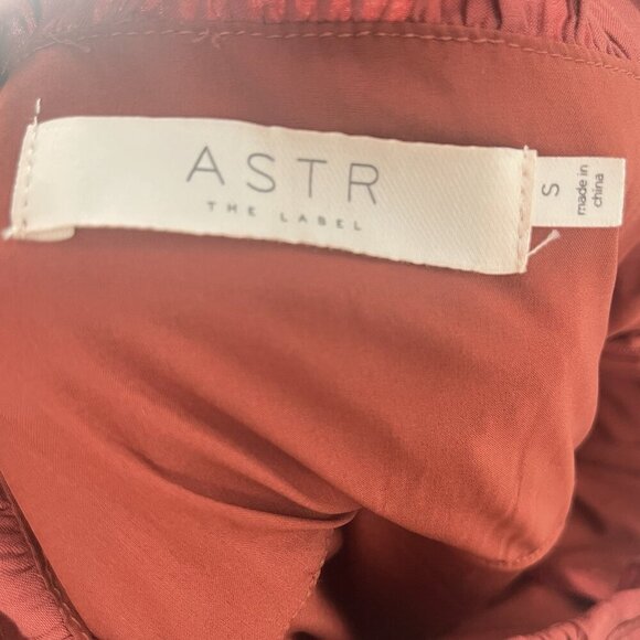 Astr the Label Red Ruffle Silky Maxi Dress Sz S NWOT - Picture 6 of 7